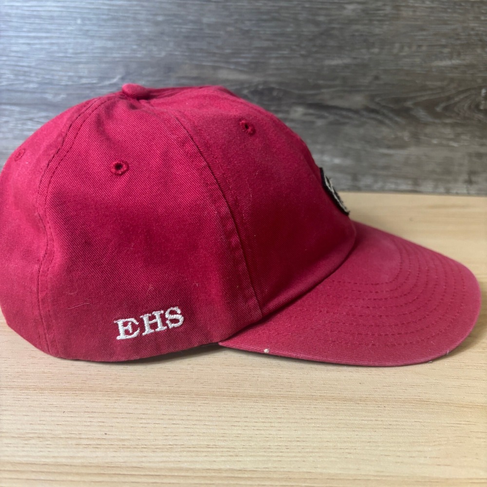 Vintage Nike Hat Cap Strap Back Red Golf Duluth East Greyhounds High School - Picture 7 of 10